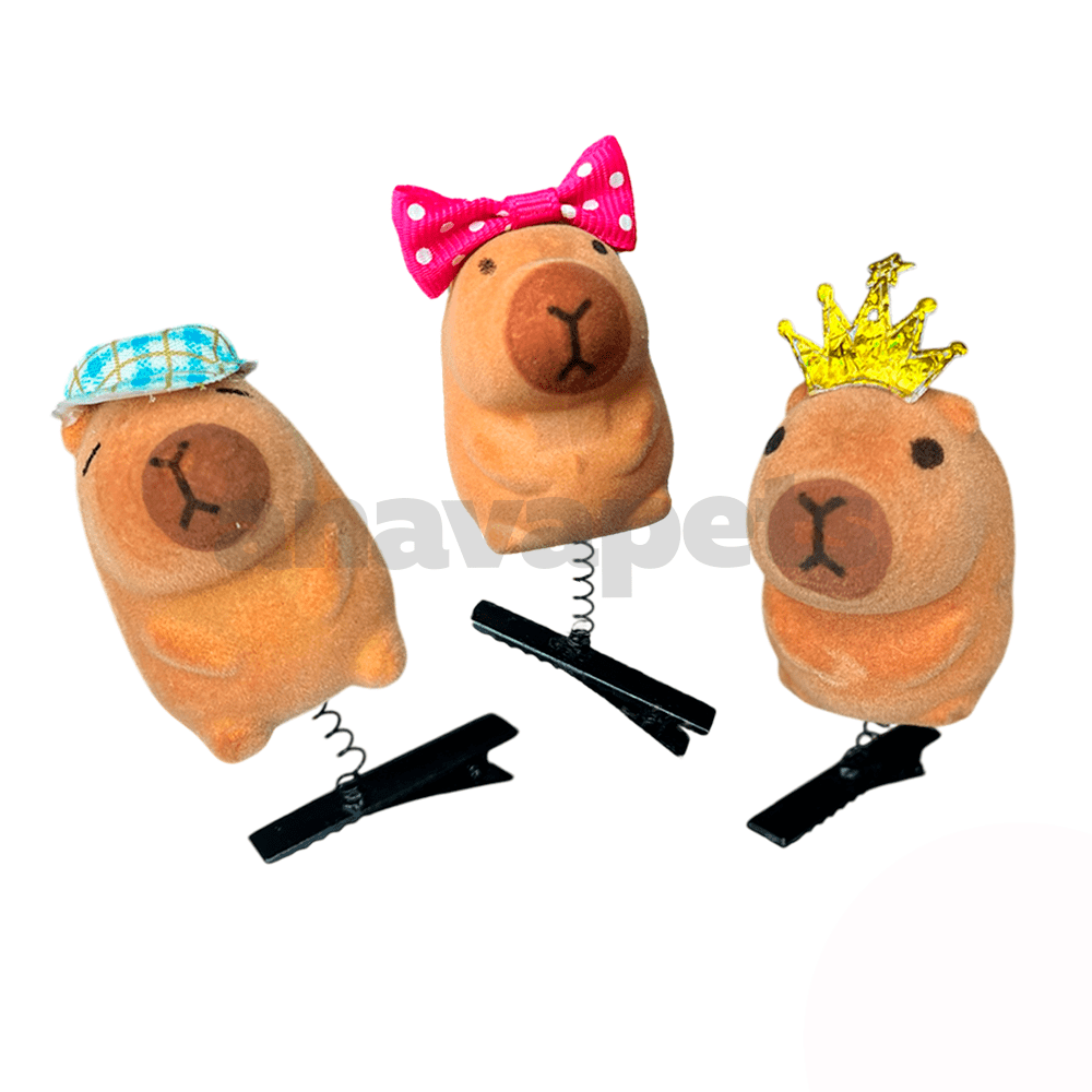 Ganchos de pelo Capibara