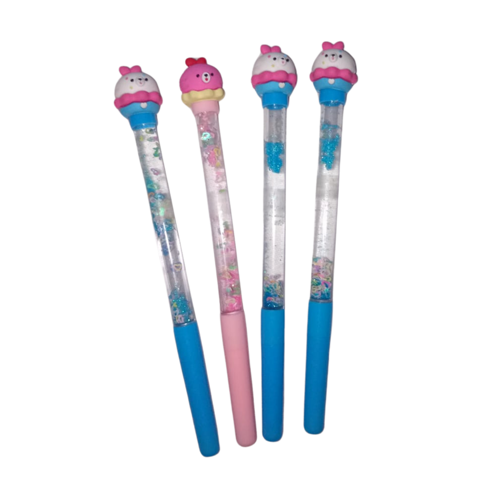 Lapiceros Glitter Muñequita Pastel