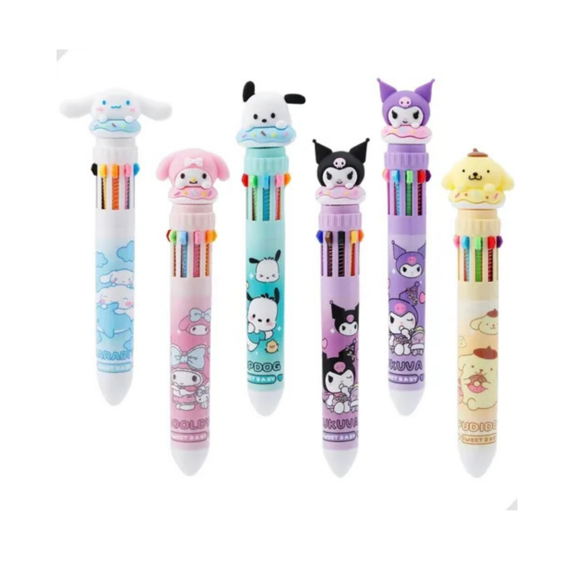 Lapiceros Multicolores Sanrio
